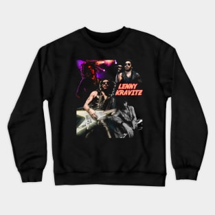 Lenny's Threads of Triumph Rock Icon Vibes in Every Stitch Crewneck Sweatshirt